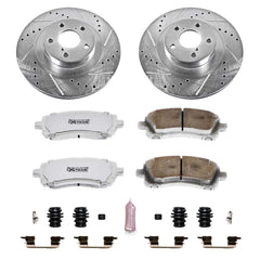 Power Stop K2369-26 Z26 Extreme Street Warrior 1-Click Brake Kit (Front) for 2001-2003 Subaru Impreza Wrx product image
