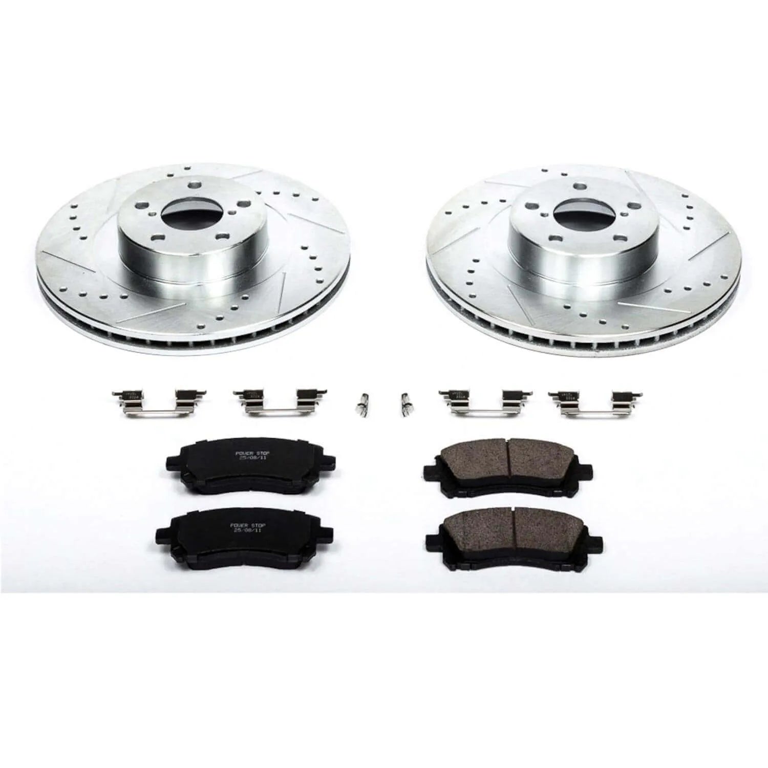 Power Stop K2369 - Z23 Evolution Sport Performance 1-Click Brake Kit With Hardware (Front)