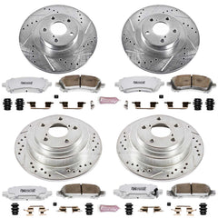Power Stop K2371-26 Z26 Extreme Street Warrior 1-Click Brake Kit (Front And Rear) for 2002-2003 Subaru Impreza Wrx product image