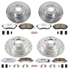 Power Stop K2377-26 Z26 Extreme Street Warrior 1-Click Brake Kit (Front And Rear) for 2003 Subaru Forester product image