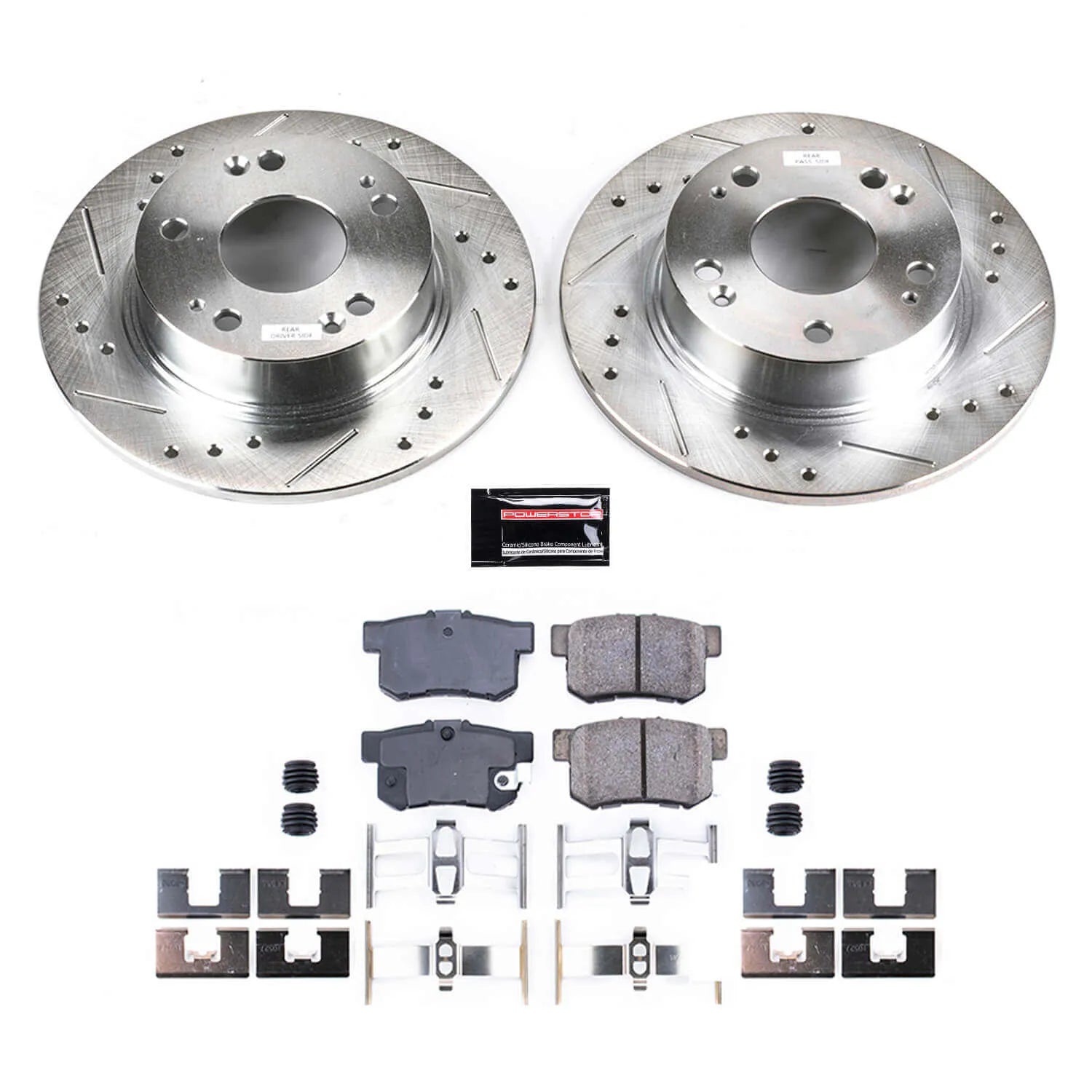 Power Stop K2391 - Z23 Evolution Sport Performance 1-Click Brake Kit With Hardware (Rear)