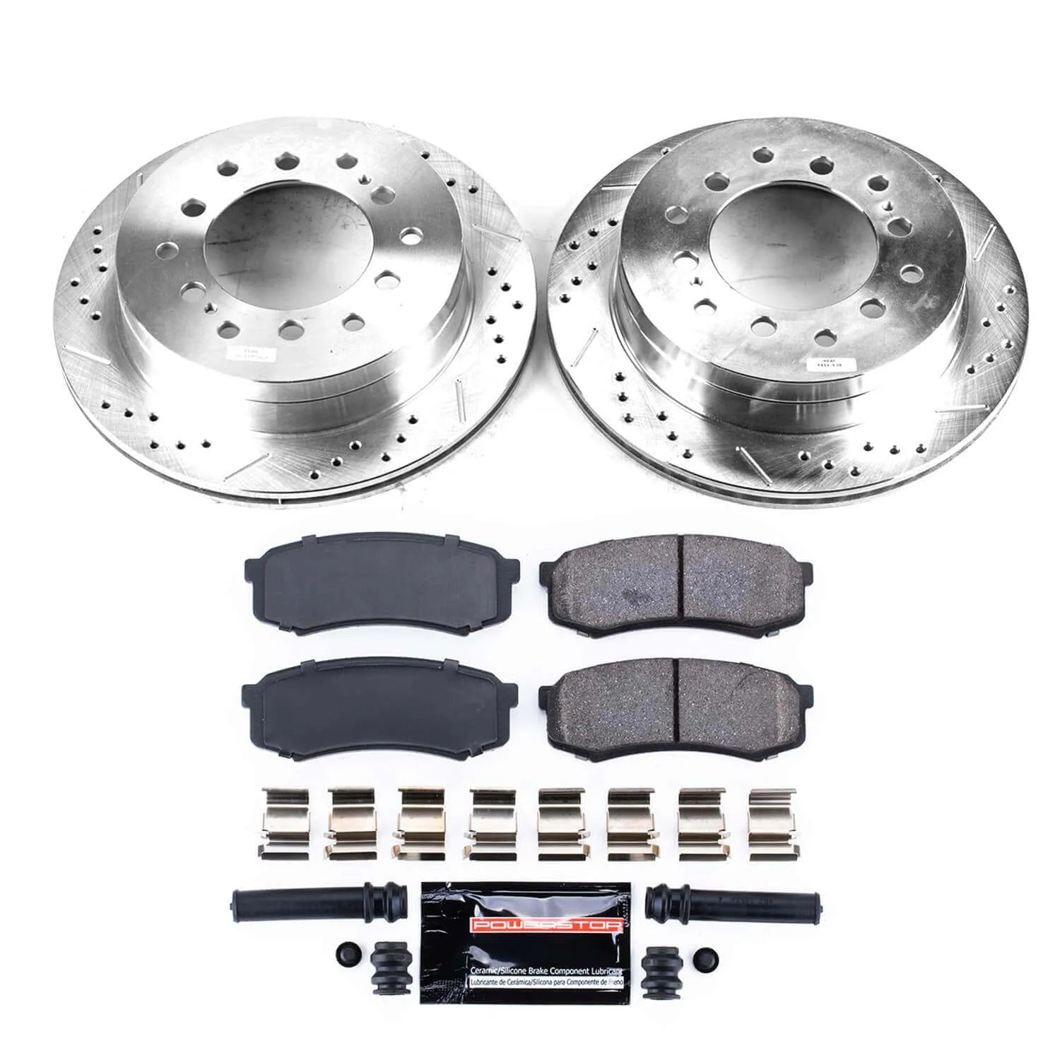 Power Stop K2405 - Z23 Evolution Sport Performance 1-Click Brake Kit With Hardware (Rear)