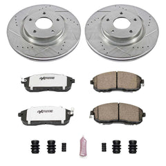 Power Stop K241-26 Z26 Extreme Street Warrior 1-Click Brake Kit (Front) for 2007-2013 Nissan Altima product image