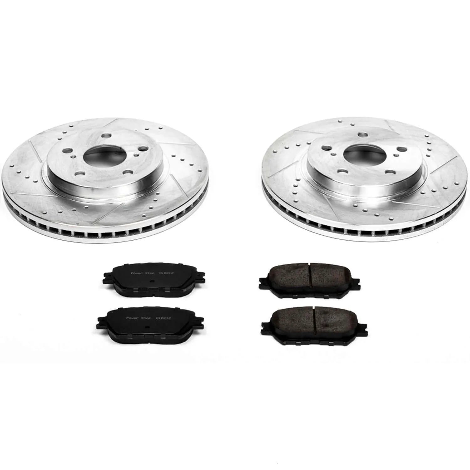 Power Stop K2414 - Z23 Evolution Sport Performance 1-Click Brake Kit With Hardware - With Straight Hub (Front)
