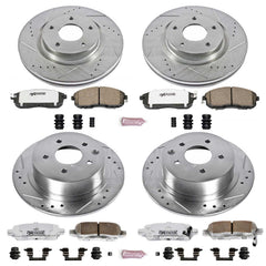 Power Stop K242-26 Z26 Extreme Street Warrior 1-Click Brake Kit (Front And Rear) for 2010-2013 Nissan Altima product image
