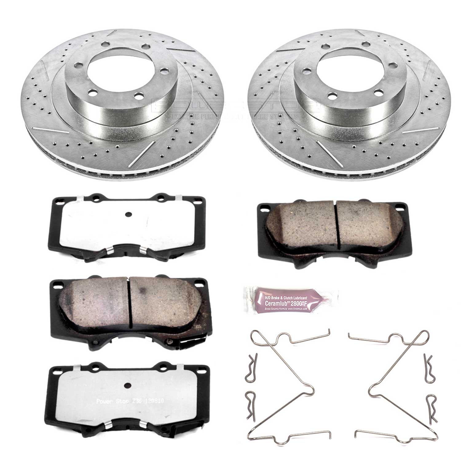Power Stop K2421-36 Z36 Severe-Duty Truck And Tow 1-Click Brake Kit (Front) for 2003-2009 Lexus GX470 product image