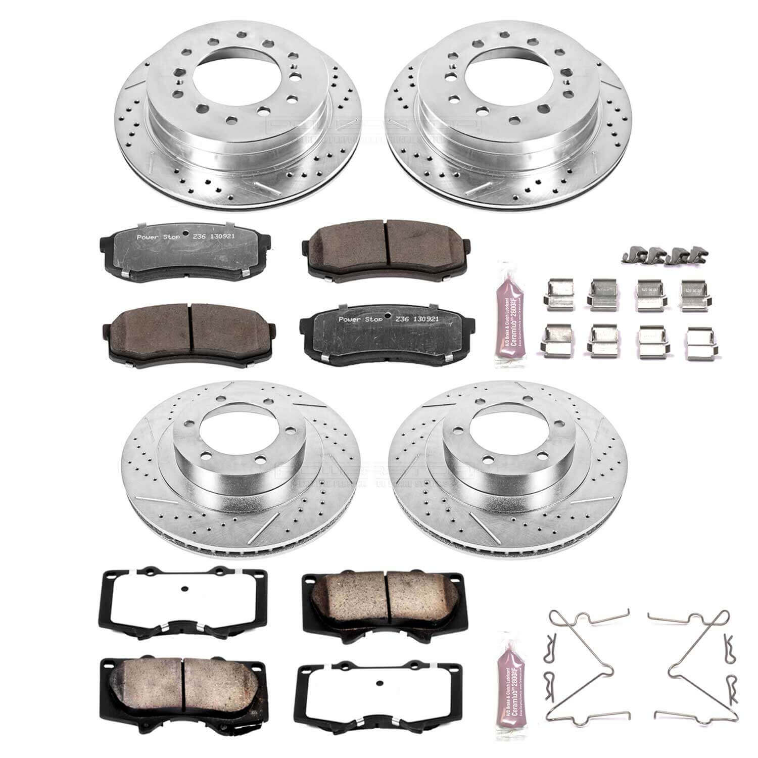 Power Stop K2422-36 Z36 Severe-Duty Truck And Tow 1-Click Brake Kit (Front And Rear) for 2003-2009 Lexus GX470 product image