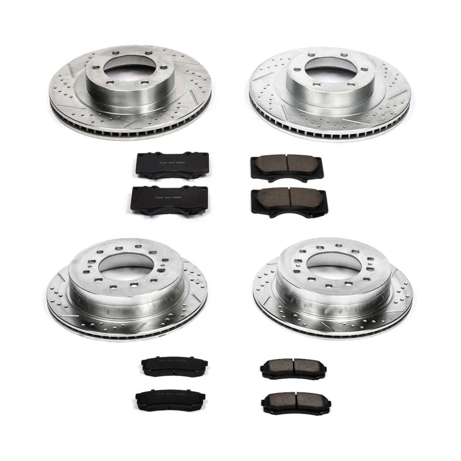 Power Stop K2422 - Z23 Evolution Sport Performance 1-Click Brake Kit With Hardware (Front And Rear)
