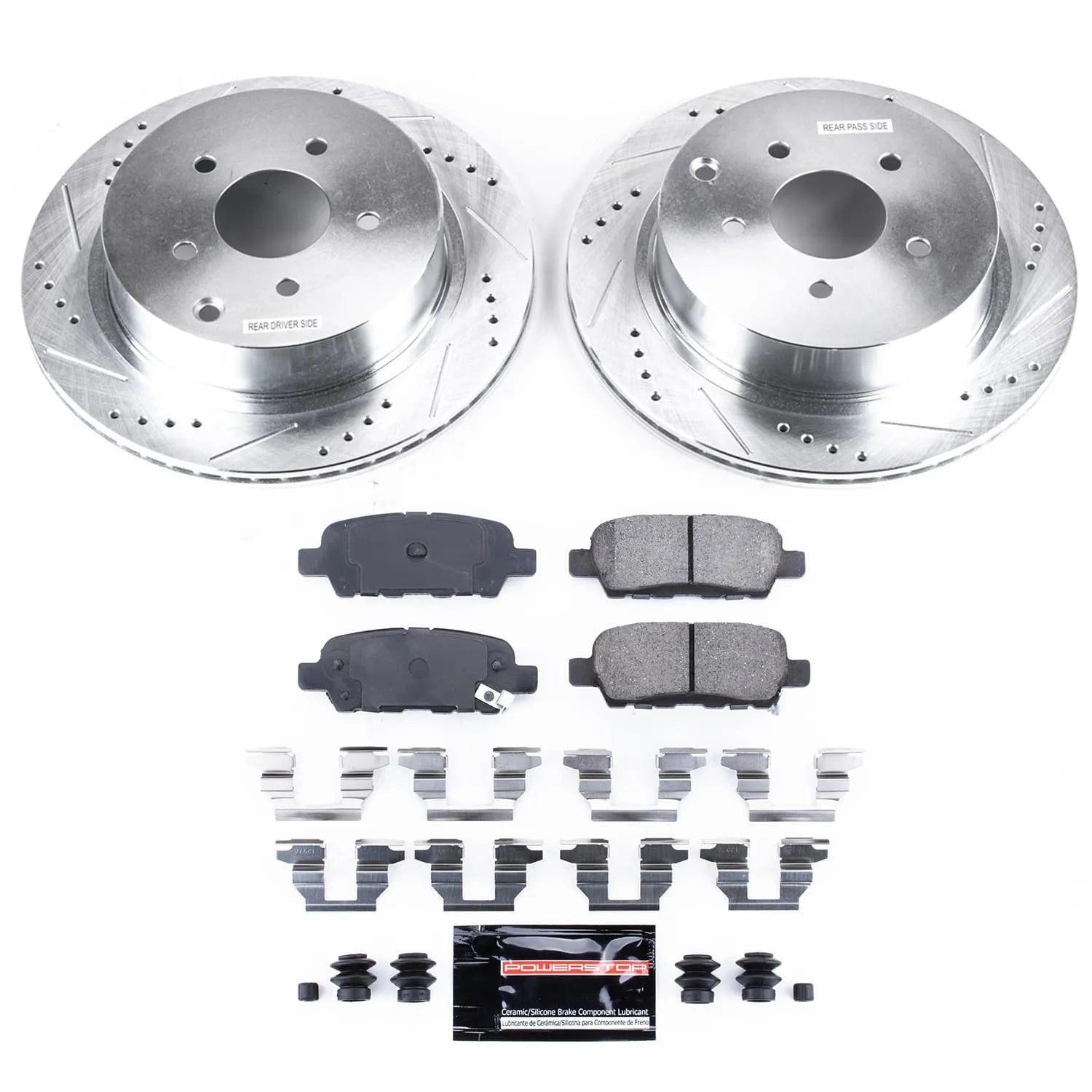 Power Stop K2427 - Z23 Evolution Sport Performance 1-Click Brake Kit With Hardware (Rear)