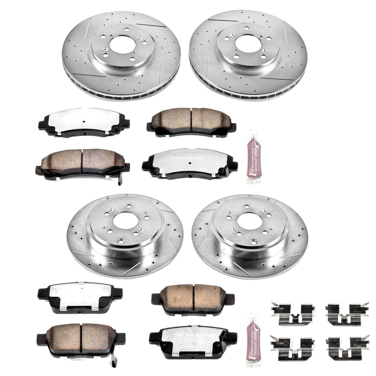 Power Stop K2430-36 Z36 Severe-Duty Truck And Tow 1-Click Brake Kit (Front And Rear) for 2006-2011 Honda Ridgeline product image