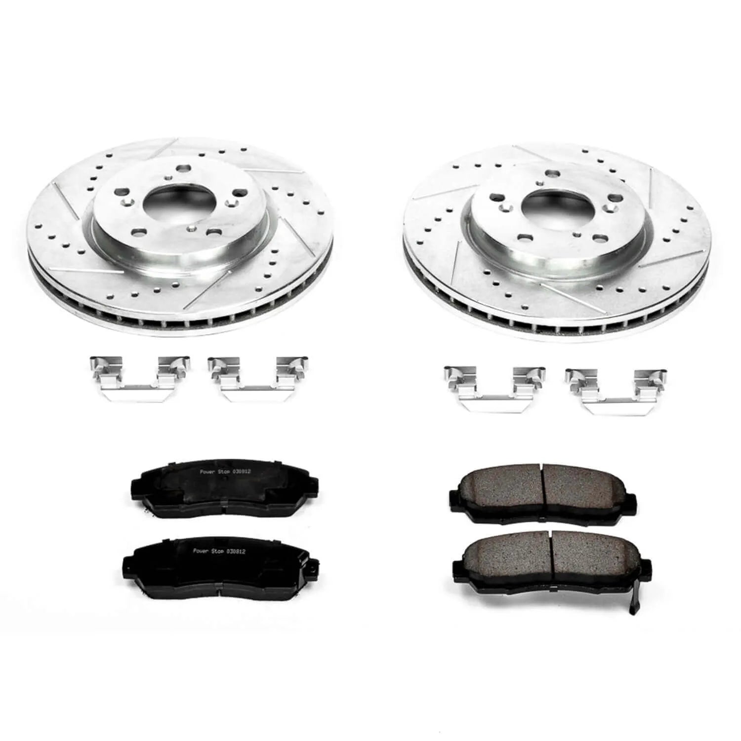 Power Stop K2435 - Z23 Evolution Sport Performance 1-Click Brake Kit With Hardware (Front)