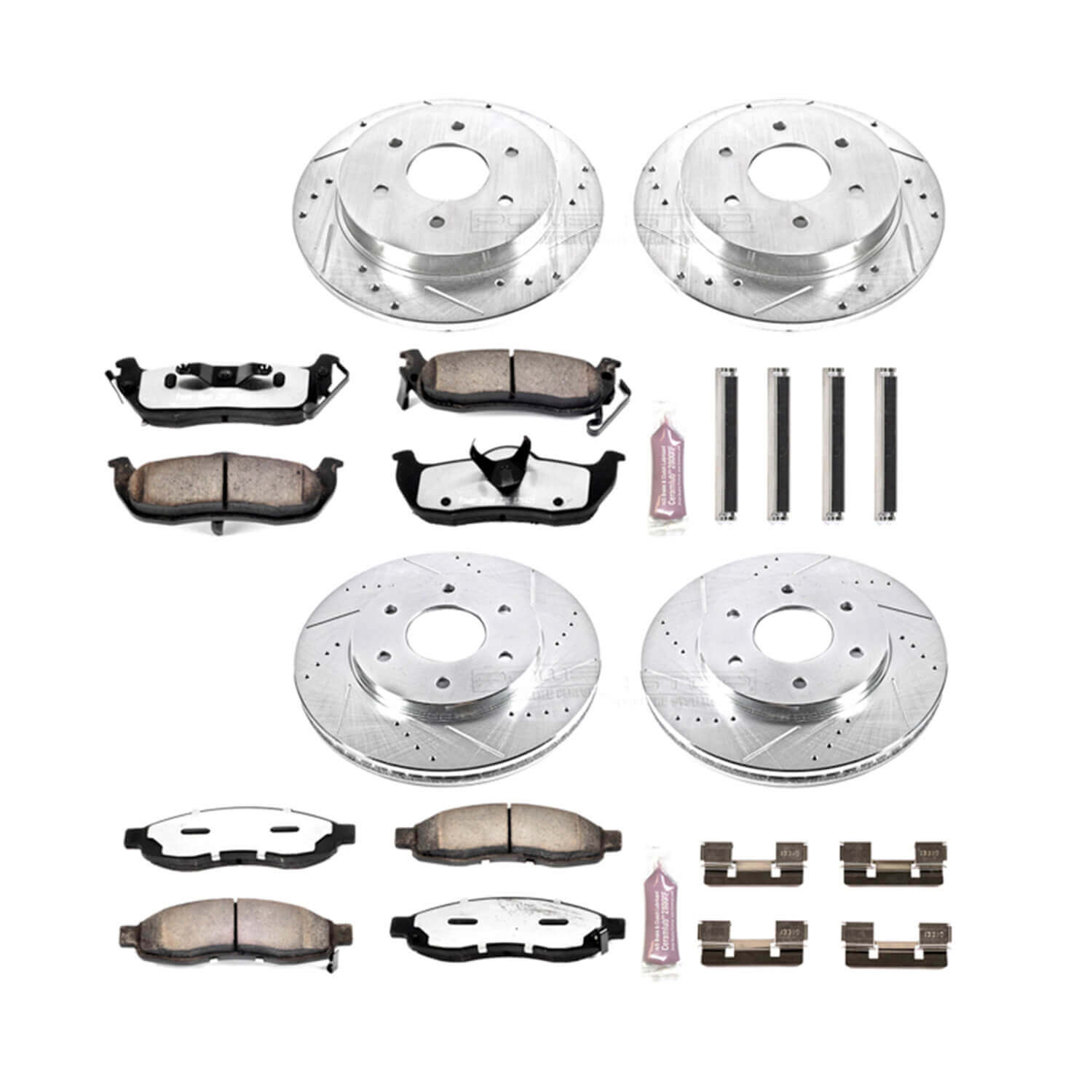 Power Stop K2443-36 Z36 Severe-Duty Truck And Tow 1-Click Brake Kit (Front And Rear) for 2004-2005 INFINITI QX56 product image