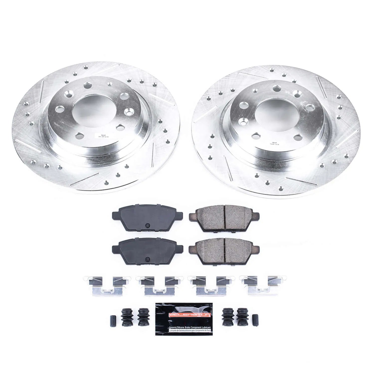 Power Stop K2450 - Z23 Evolution Sport Performance 1-Click Brake Kit With Hardware (Rear)