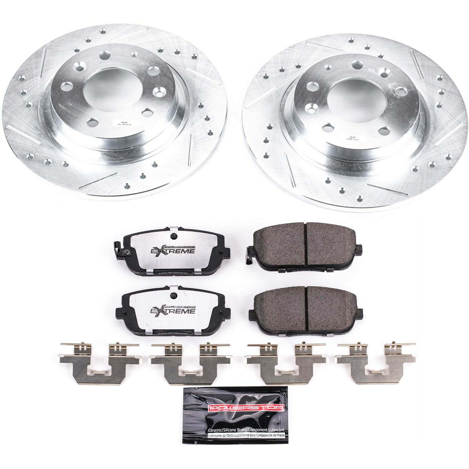 Power Stop K2451-26 Z26 Street Warrior 1-Click Rear Brake Kit for 2006-2015 Mazda Miata / MX-5 product image
