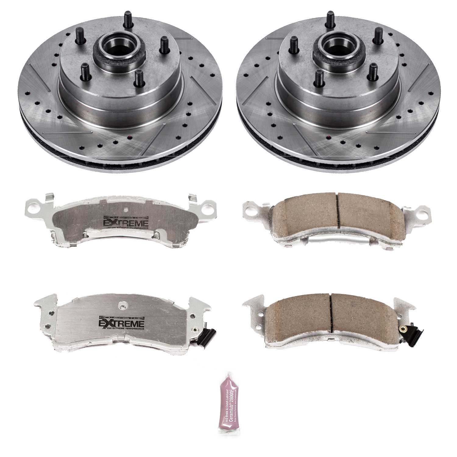 Power Stop K2579-26 Z26 Extreme Street Warrior 1-Click Brake Kit (Front) for 1969-1975 Buick Apollo product image