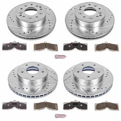 Power Stop K2597-26 Z26 Extreme Street Warrior 1-Click Brake Kit (Front And Rear) for 1965-1982 Chevrolet Corvette product image