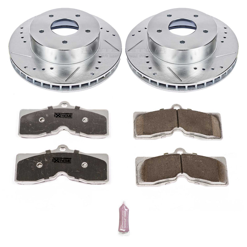 Power Stop K2598-26 Z26 Extreme Street Warrior 1-Click Brake Kit (Front) for 1965-1982 Chevrolet Corvette product image