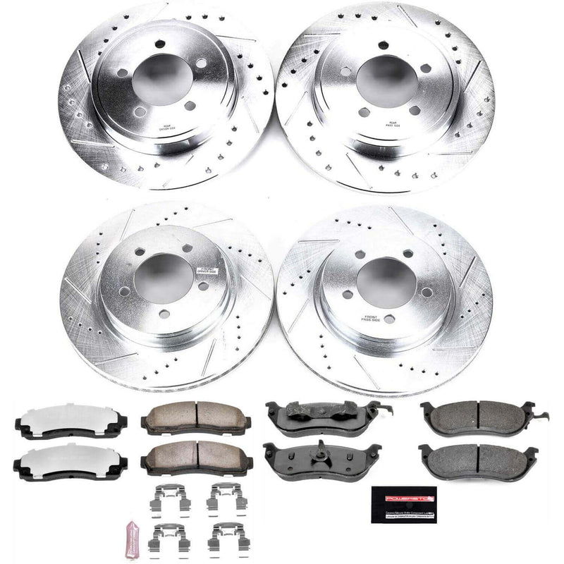 Power Stop K2722-36 Z36 Severe-Duty Truck And Tow 1-Click Front And Rear Brake Kit for 2002-2005 Ford Explorer product image