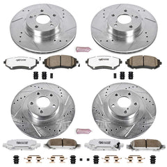 Power Stop K2751-26 Z26 Extreme Street Warrior 1-Click Brake Kit (Front And Rear) for 2002-2006 Subaru Baja product image