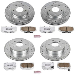Power Stop K2754-26 Z26 Extreme Street Warrior 1-Click Brake Kit (Front And Rear) for 1989-1996 Nissan 300ZX product image