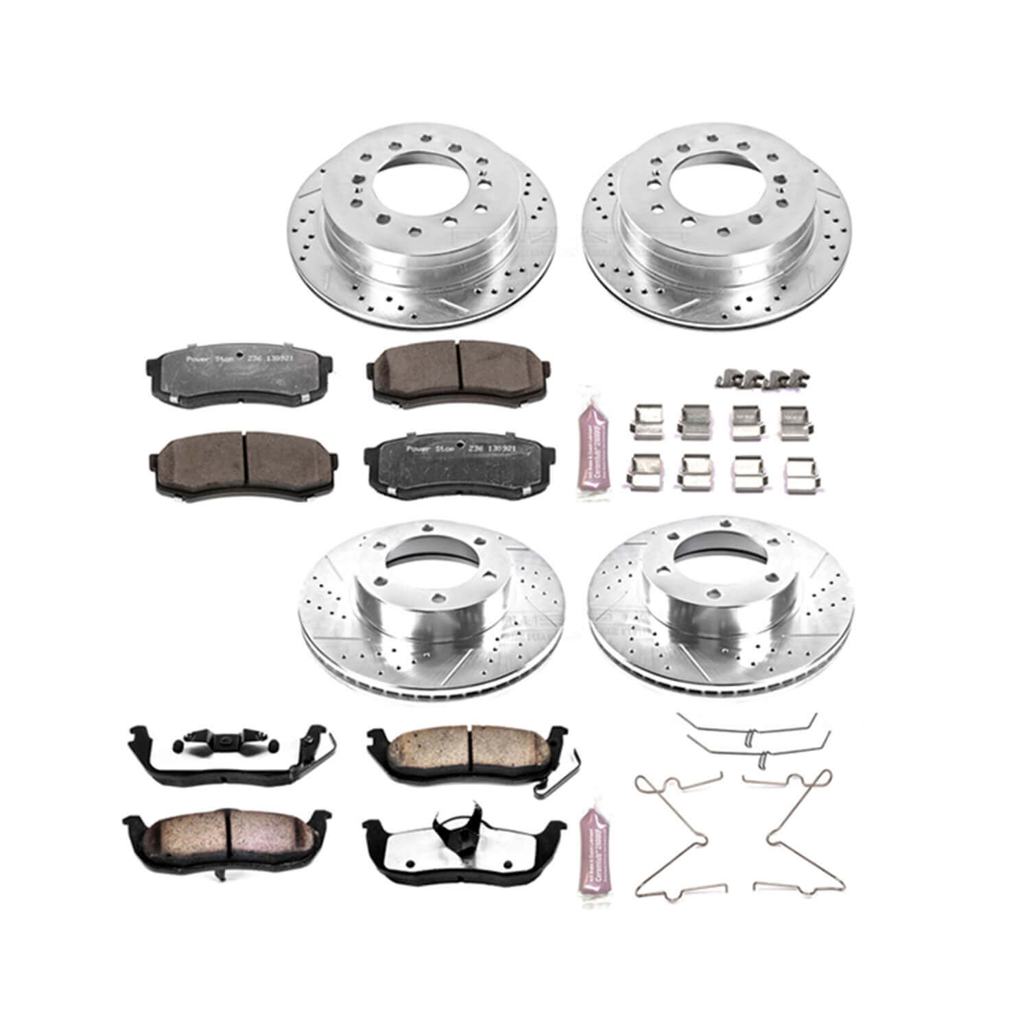 Power Stop K2756-36 Z36 Severe-Duty Truck And Tow 1-Click Brake Kit (Front And Rear) for 2001-2002 Toyota Sequoia product image