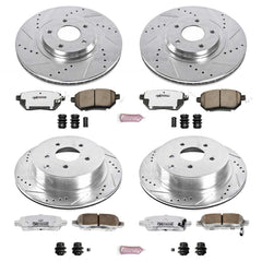 Power Stop K2767-26 Z26 Extreme Street Warrior 1-Click Brake Kit (Front And Rear) for 2003-2011 INFINITI FX35 product image