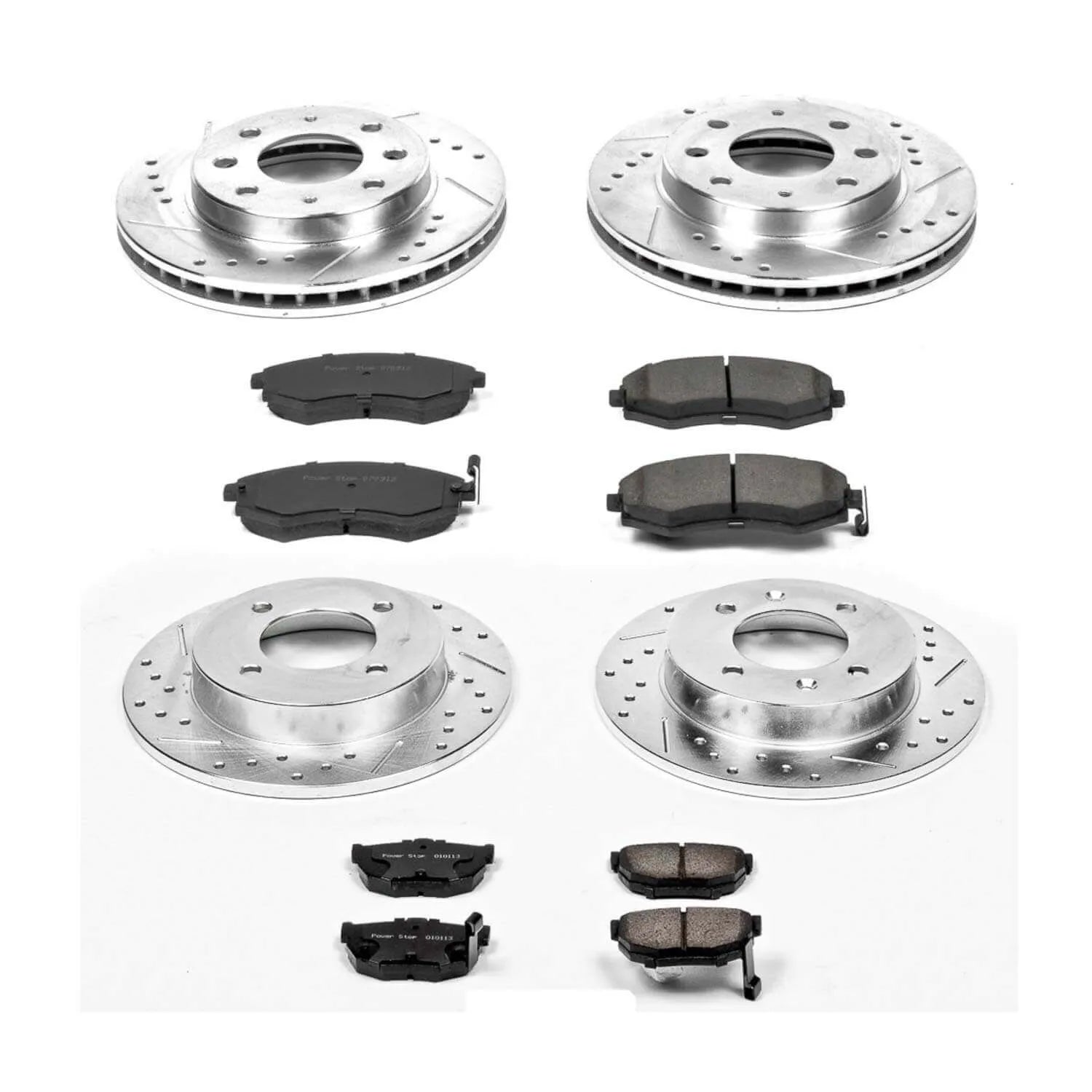 Power Stop K2778 - Z23 Evolution Sport Performance 1-Click Brake Kit With Hardware (Front And Rear)