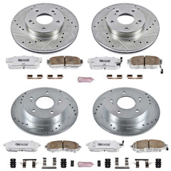 Power Stop K2780-26 Z26 Extreme Street Warrior 1-Click Brake Kit (Front And Rear) for 1989-1994 Nissan Maxima product image