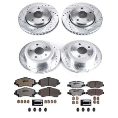 Power Stop K2798-36 Z36 Severe-Duty Truck And Tow 1-Click Brake Kit (Front And Rear) for 2007-2018 Jeep Wrangler product image