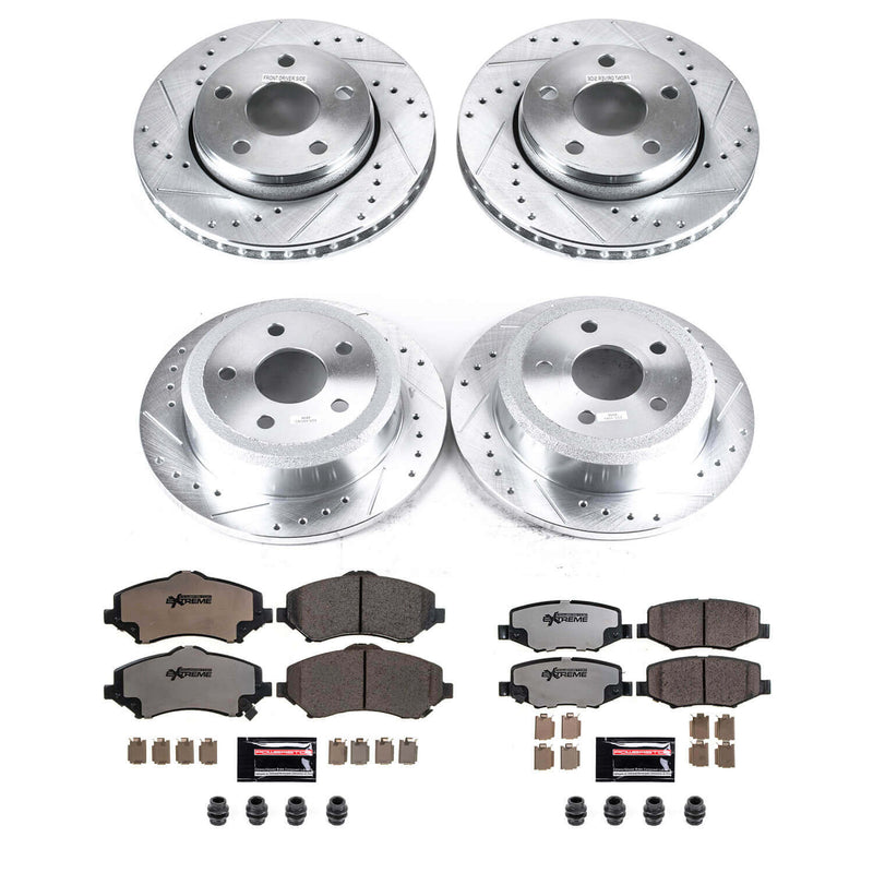 Power Stop K2798-36 Z36 Severe-Duty Truck And Tow 1-Click Brake Kit (Front And Rear) for 2007-2018 Jeep Wrangler product image