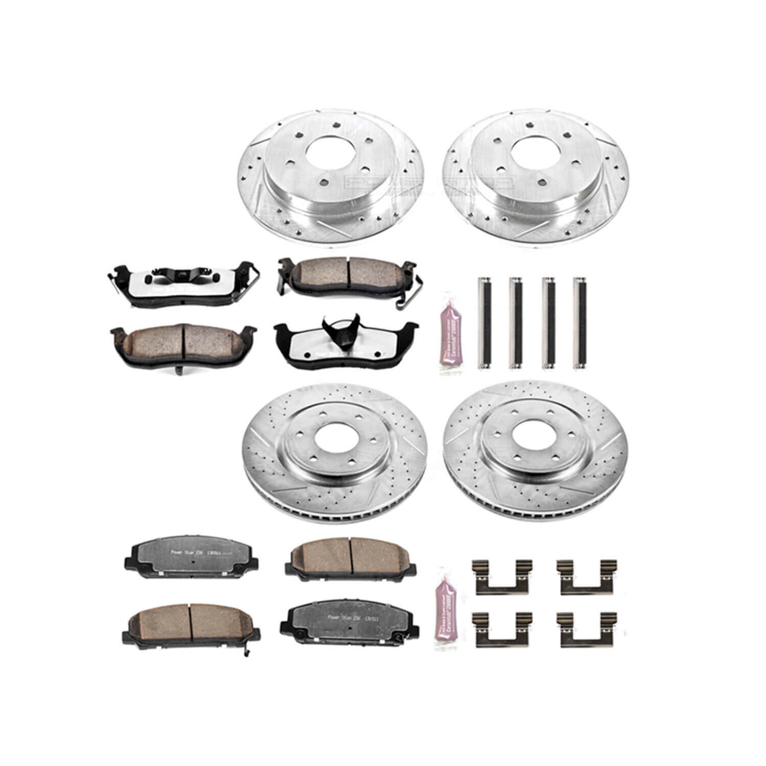Power Stop K2804-36 Z36 Severe-Duty Truck And Tow 1-Click Brake Kit (Front And Rear) for 2006-2007 INFINITI QX56 product image