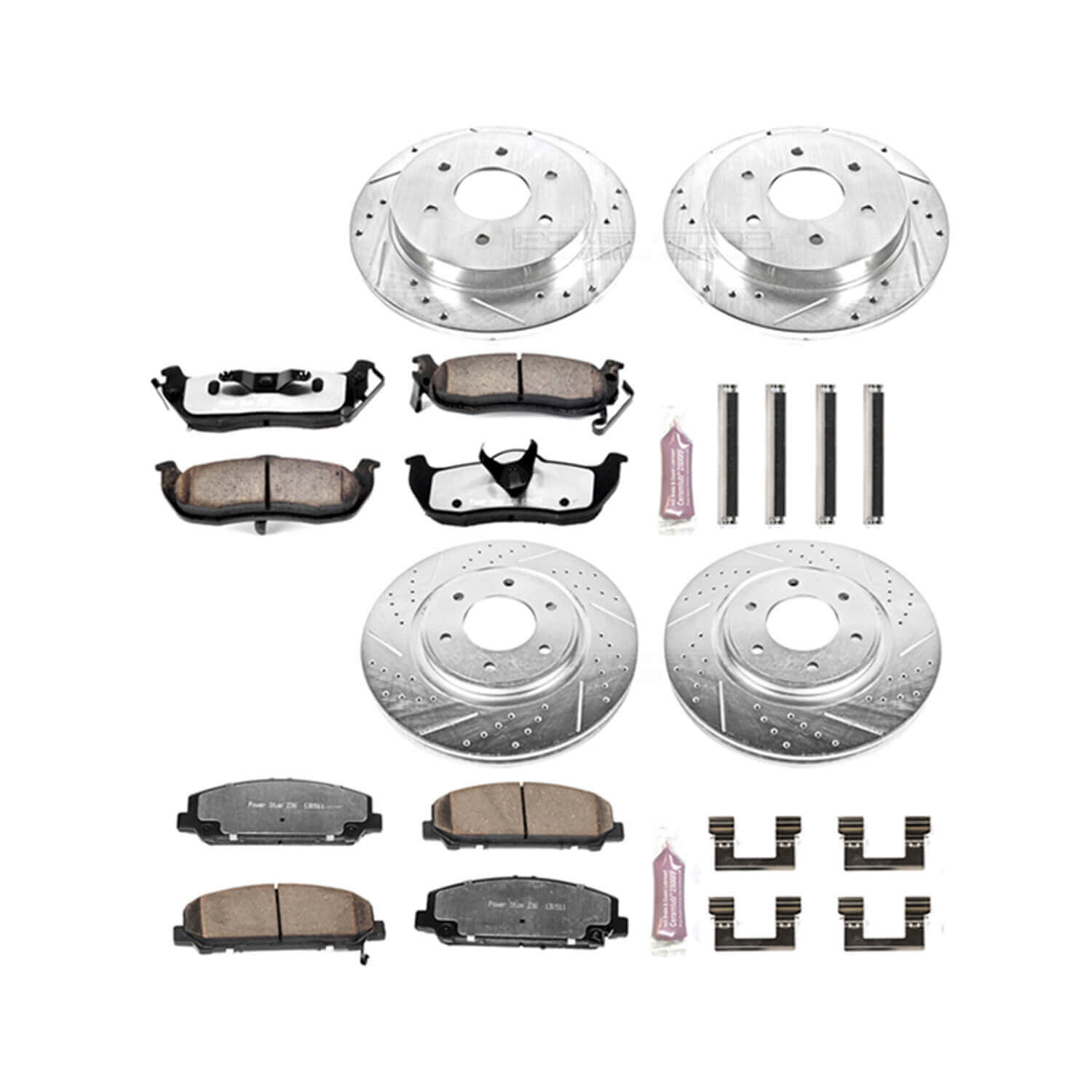 Power Stop K2805-36 Z36 Severe-Duty Truck And Tow 1-Click Brake Kit (Front And Rear) for 2007-2011 INFINITI QX56 product image