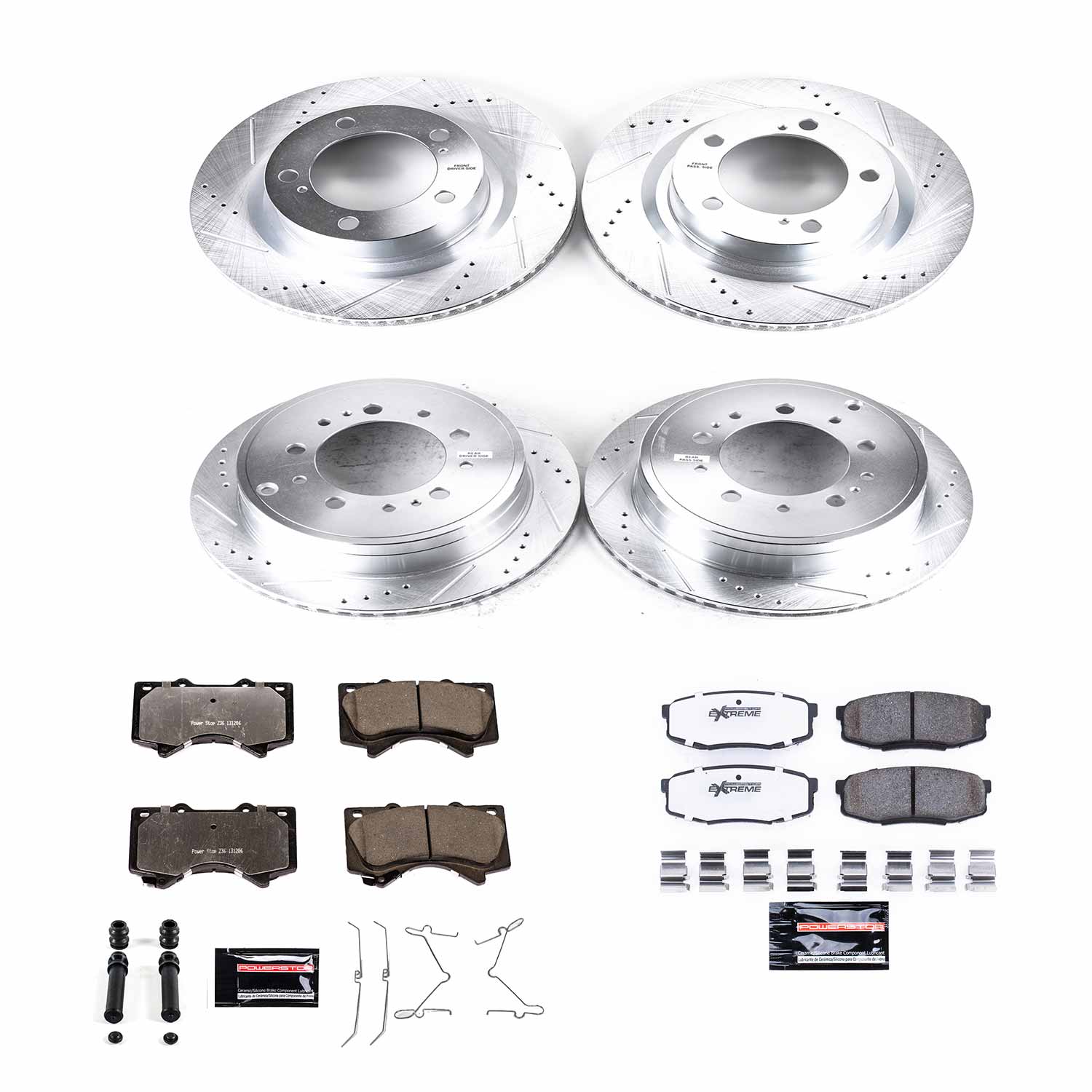 Power Stop K2813-36 Z36 Severe-Duty Truck And Tow 1-Click Brake Kit (Front And Rear) for 2007-2022 Lexus LX570 product image
