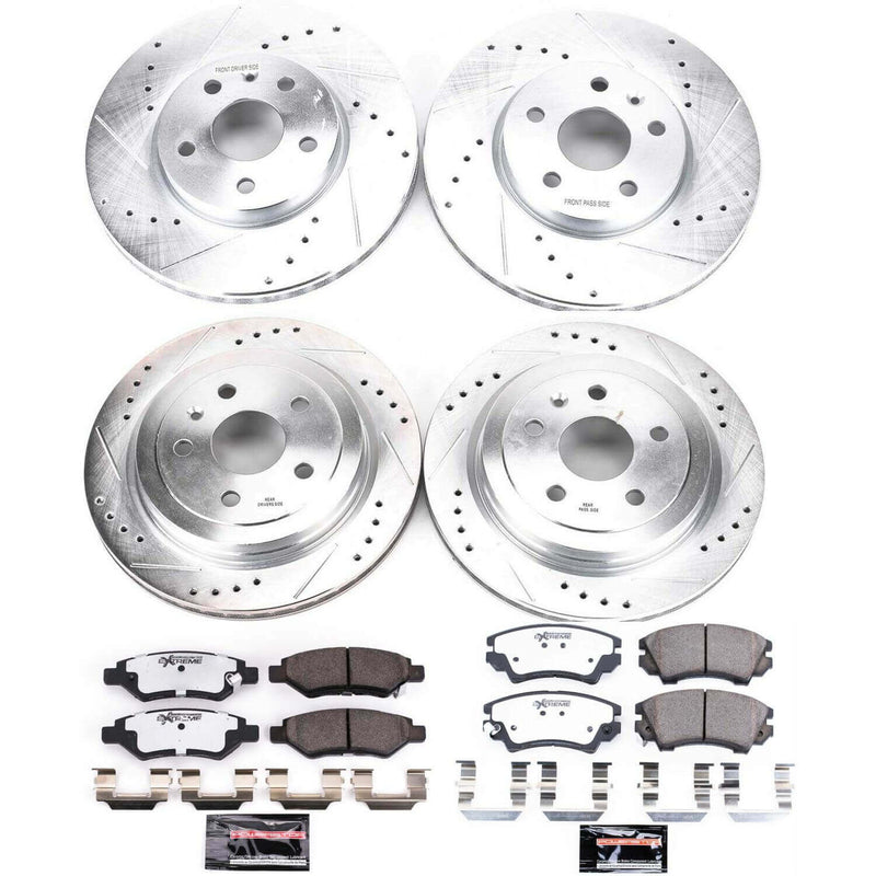 Power Stop K2816-26 Z26 Street Warrior 1-Click Front And Rear Brake Kit for 2010-2015 Chevrolet Camaro product image