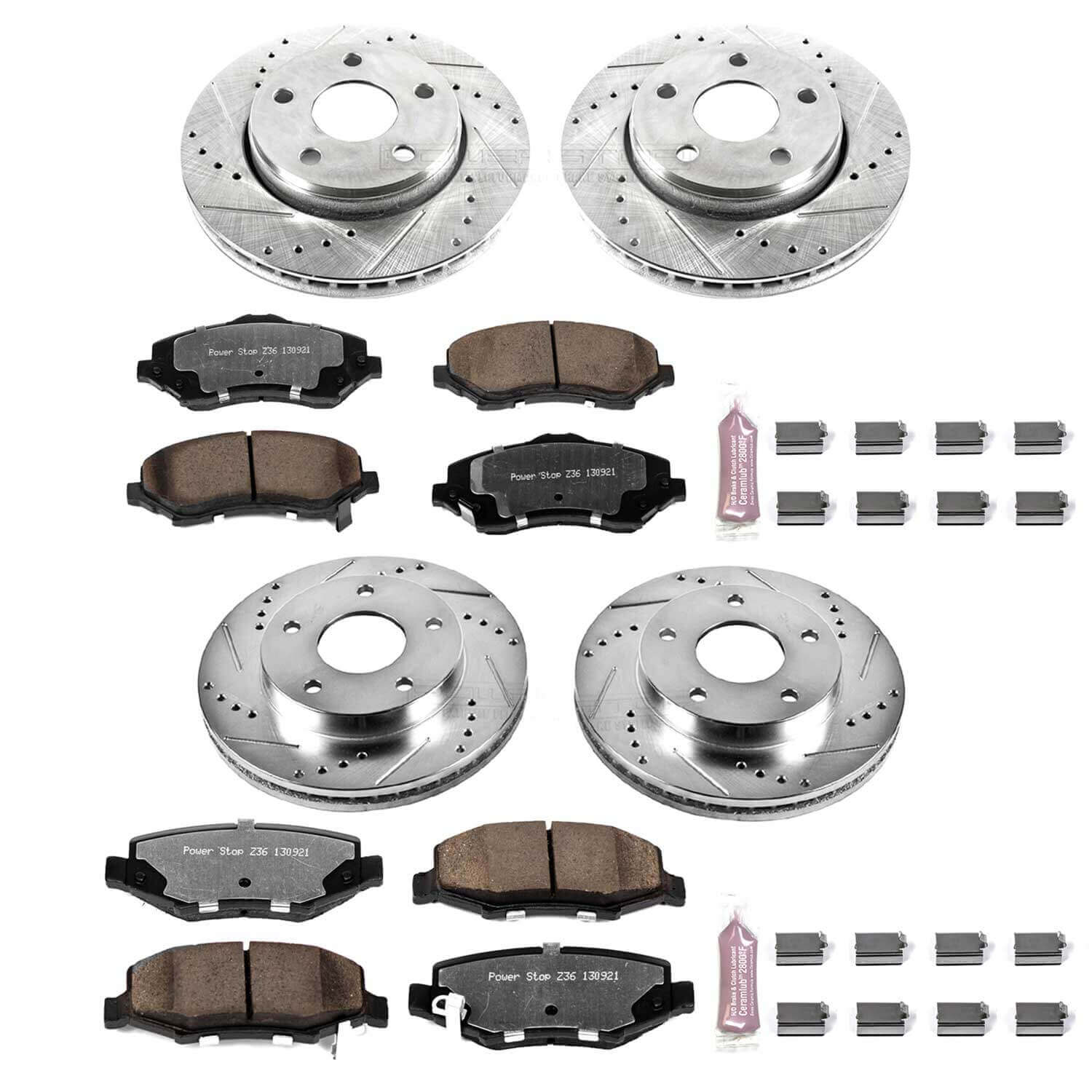 Power Stop K2832-36 Z36 Severe-Duty Truck And Tow 1-Click Brake Kit (Front And Rear) for 2007-2012 Dodge Nitro product image