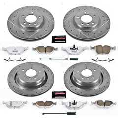 Power Stop K2841-26 Z26 Extreme Street Warrior 1-Click Brake Kit (Front And Rear) for 1998-2002 BMW Z3 product image