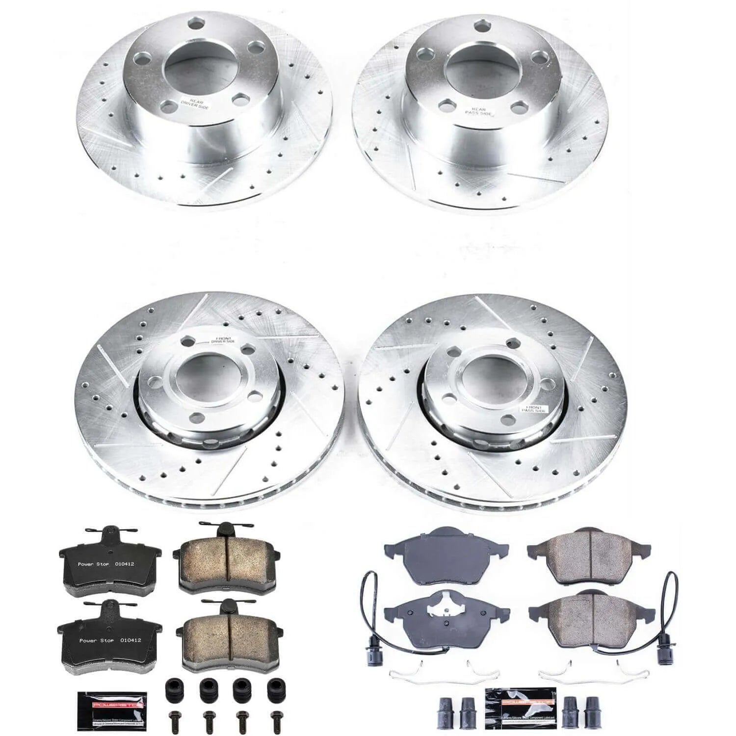 Power Stop K2844 - Z23 Evolution Sport Front And Rear Brake Kit