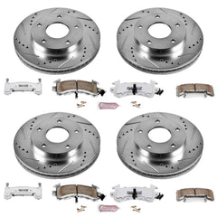 Power Stop K2847-26 Z26 Extreme Street Warrior 1-Click Brake Kit (Front And Rear) for 1979-1985 Oldsmobile Toronado product image