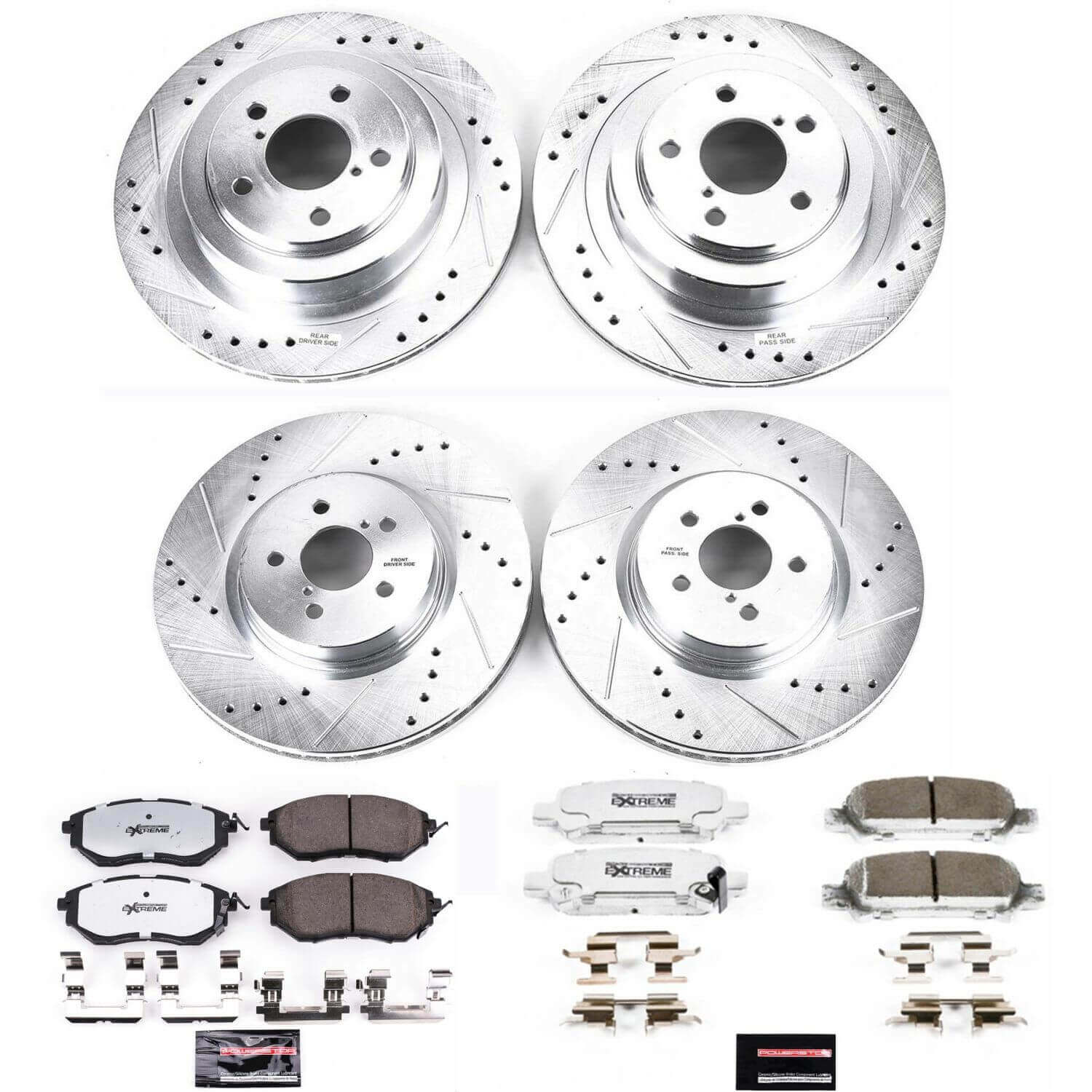 Power Stop K286-26 - Z26 Street Warrior 1-Click Front And Rear Brake Kit vehicle fitment brake part