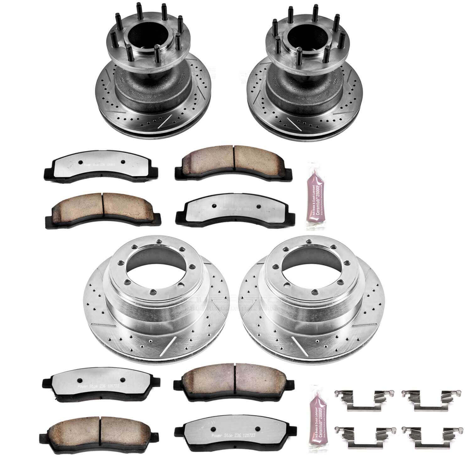 Power Stop K2868-36 Z36 Severe-Duty Truck And Tow 1-Click Brake Kit (Front And Rear) for 1999-2002 Ford F-350 Super Duty product image