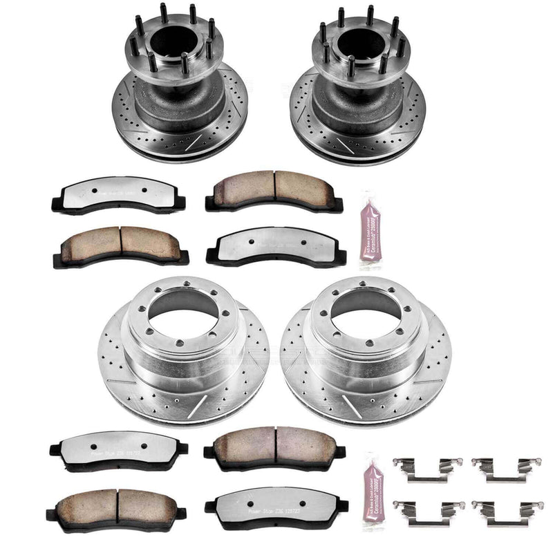 Power Stop K2868-36 Z36 Severe-Duty Truck And Tow 1-Click Brake Kit (Front And Rear) for 1999-2002 Ford F-350 Super Duty product image