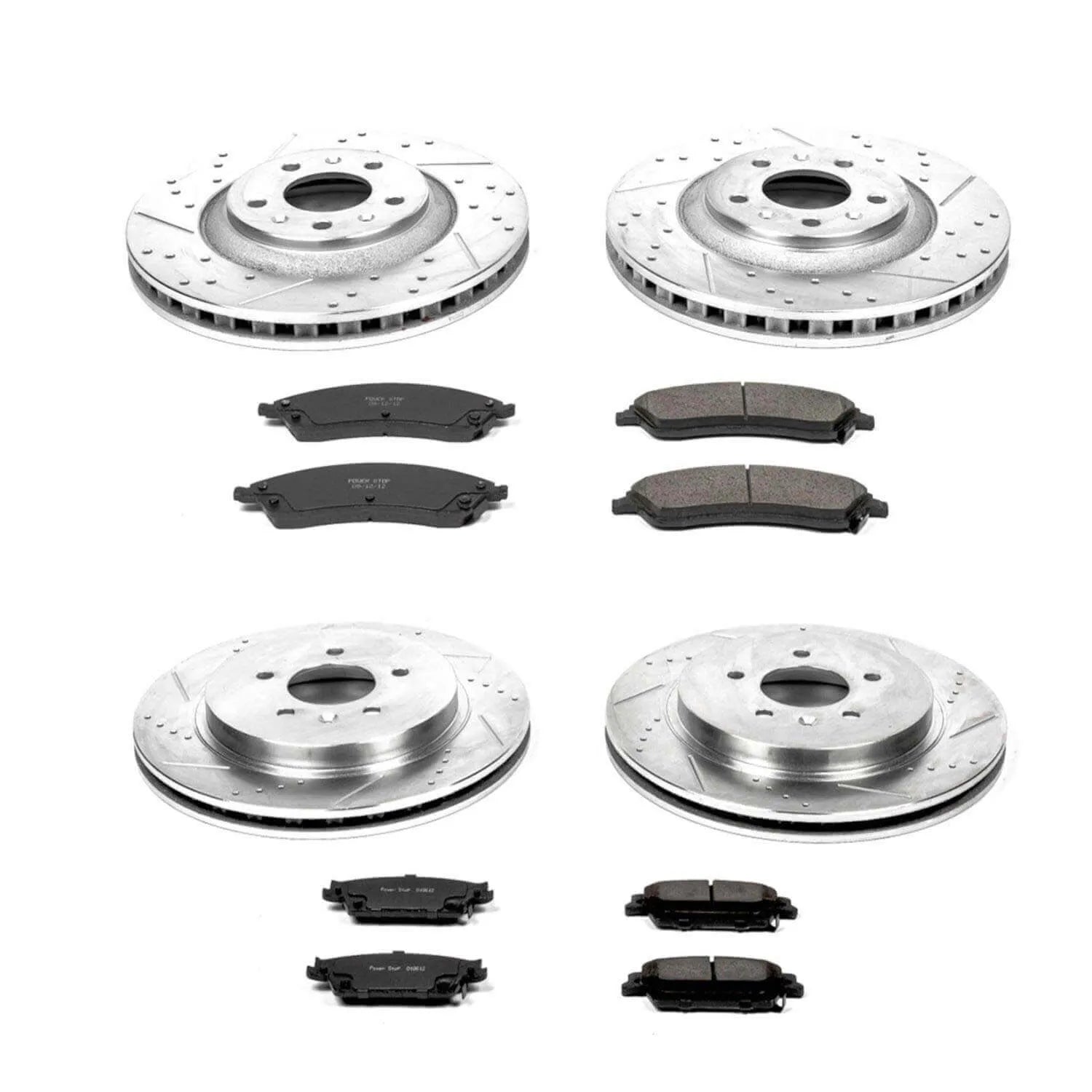 Power Stop K2875 - Z23 Evolution Sport Performance 1-Click Brake Kit With Hardware (Front And Rear)