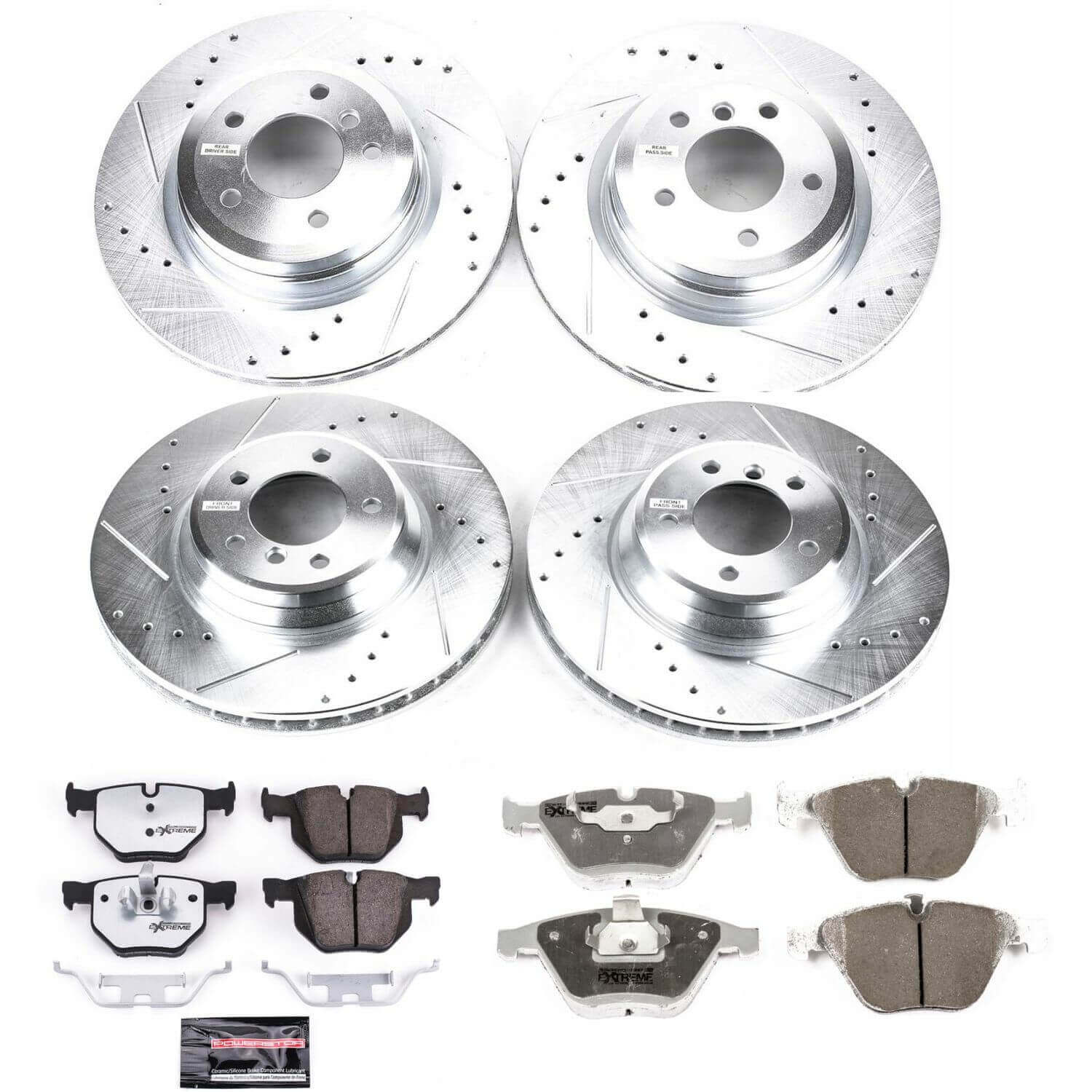 Power Stop K2883-26 - Z26 Street Warrior 1-Click Front And Rear Brake Kit vehicle fitment brake part