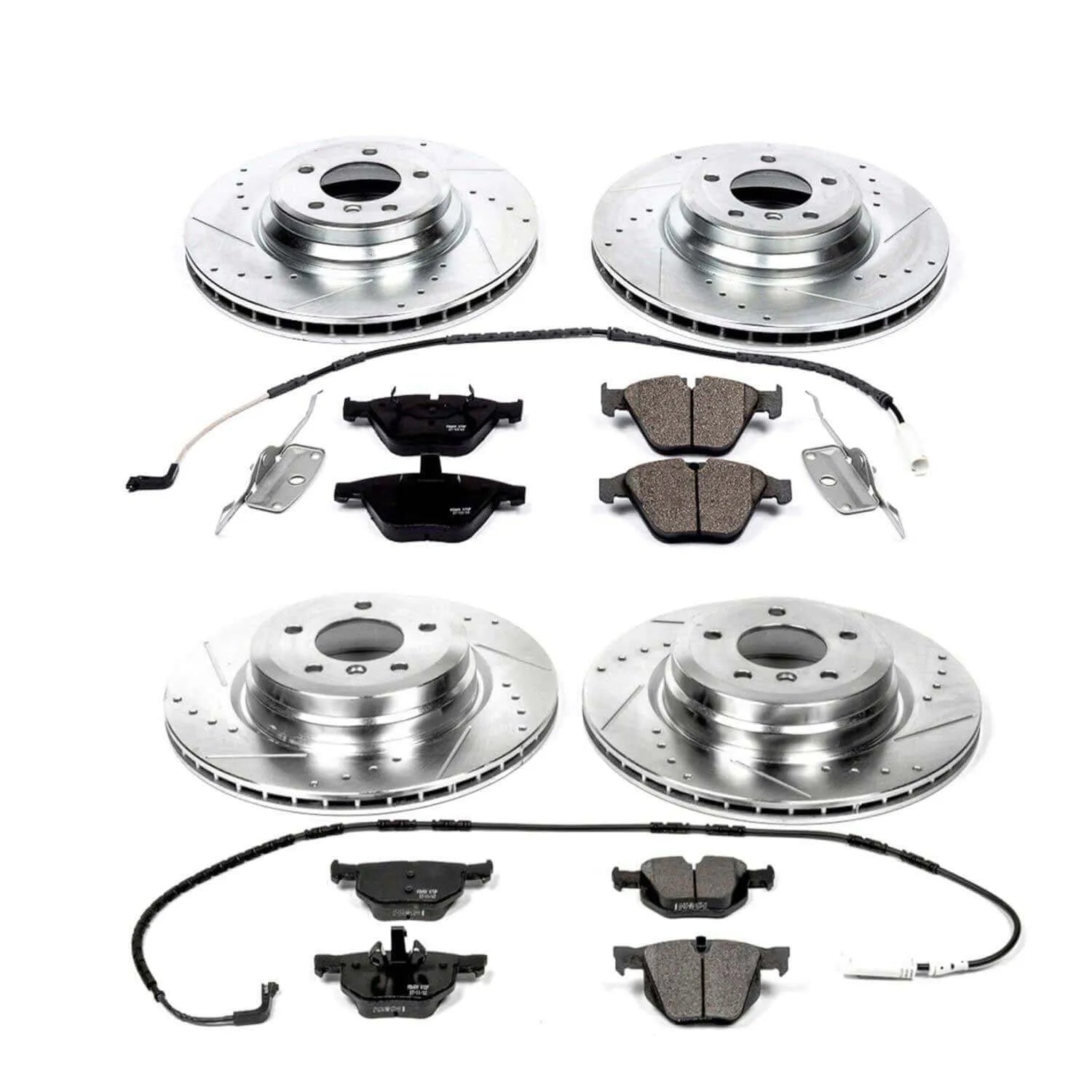 Power Stop K2883 - Z23 Evolution Sport Performance 1-Click Brake Kit With Hardware (Front And Rear)