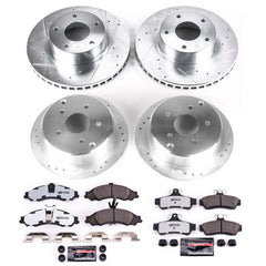 Power Stop K2889-26 Z26 Street Warrior 1-Click Front And Rear Brake Kit for 2004 Pontiac Gto product image