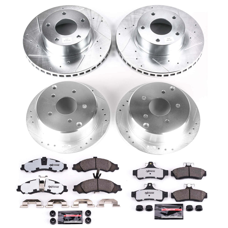 Power Stop K2889-26 Z26 Street Warrior 1-Click Front And Rear Brake Kit for 2004 Pontiac Gto product image
