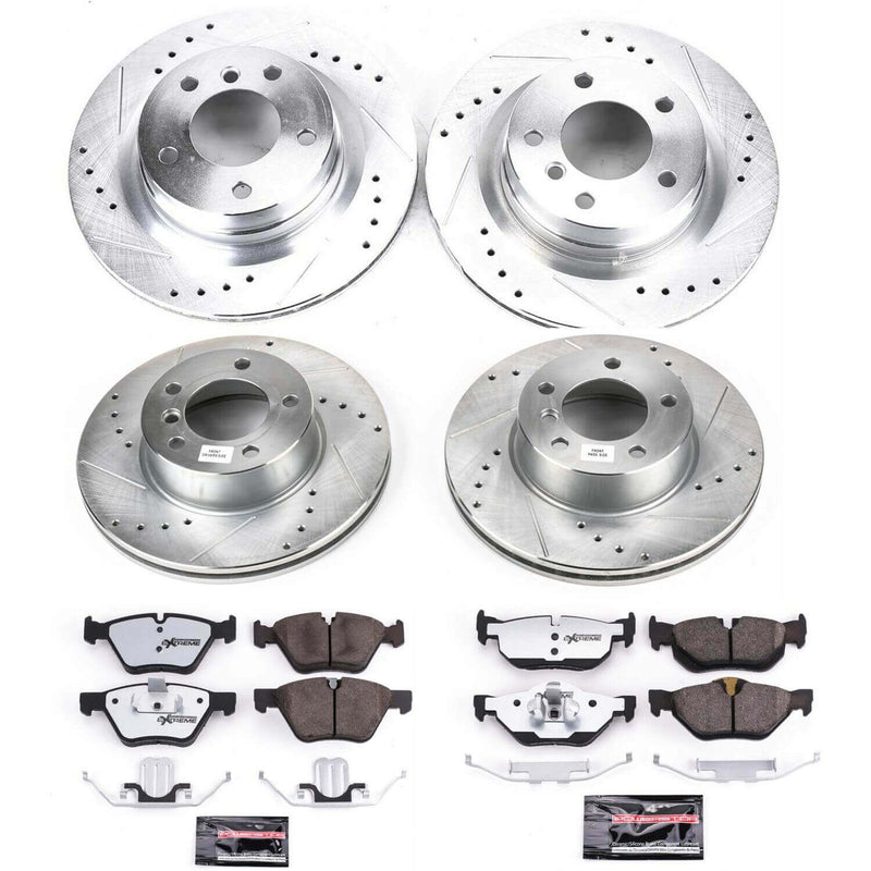 Power Stop K2890-26 - Z26 Street Warrior 1-Click Front And Rear Brake Kit vehicle fitment brake part