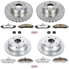 Power Stop K2893-26 Z26 Extreme Street Warrior 1-Click Brake Kit (Front And Rear) for 2005-2006 Pontiac Gto product image