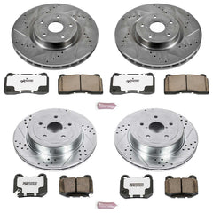 Power Stop K2896-26 Z26 Extreme Street Warrior 1-Click Brake Kit (Front And Rear) for 2005-2007 Subaru Impreza Wrx Sti product image