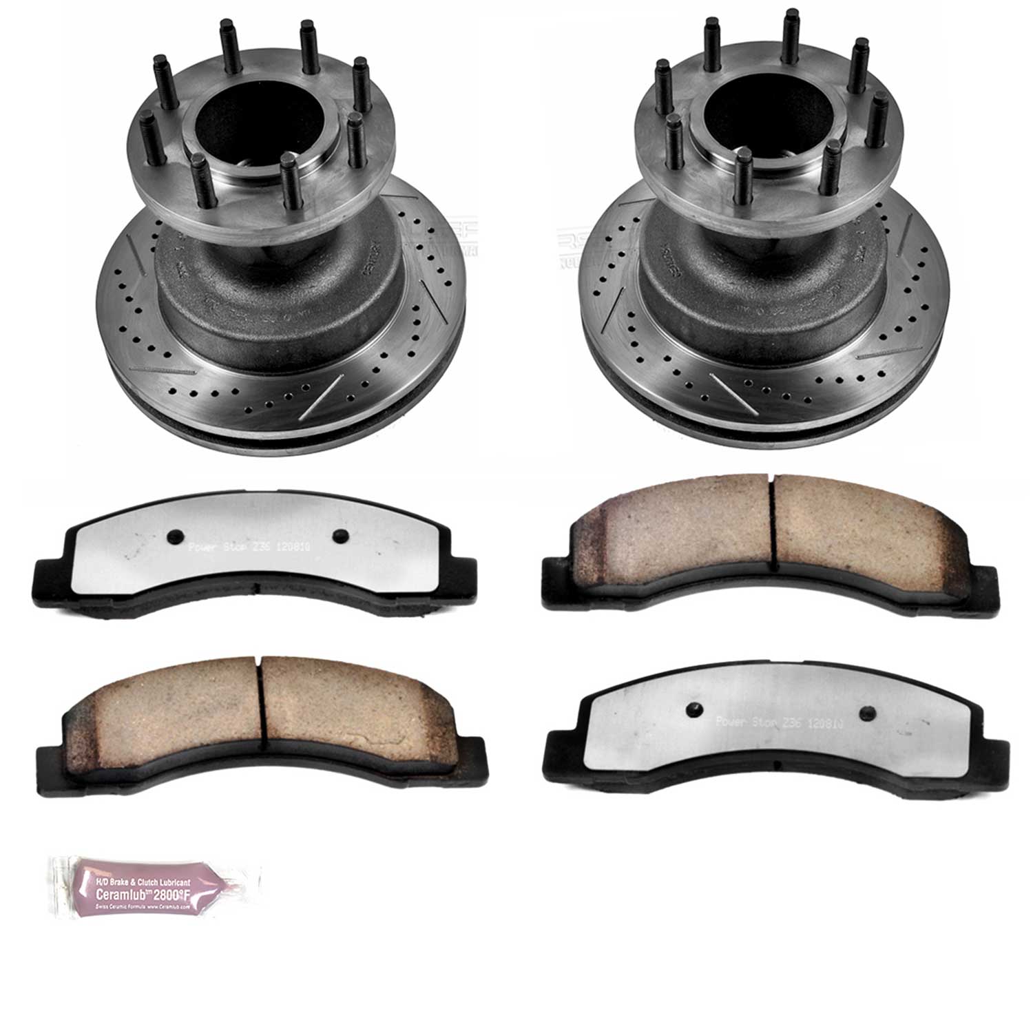 Power Stop K2907-36 Z36 Severe-Duty Truck And Tow 1-Click Brake Kit (Front) for 1999-2002 Ford F-350 Super Duty product image